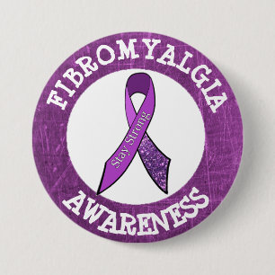 botón Cinta de la toma de conciencia de la fibromi