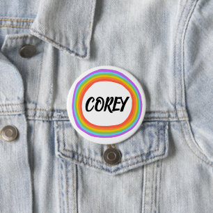 botón Círculo arcoiris personalizado