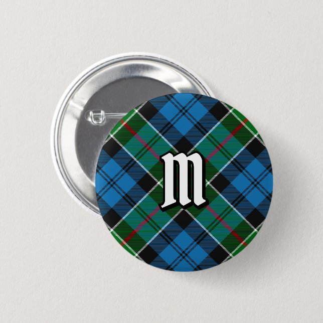 botón Clan Colquhoun Tartan (Anverso y reverso)