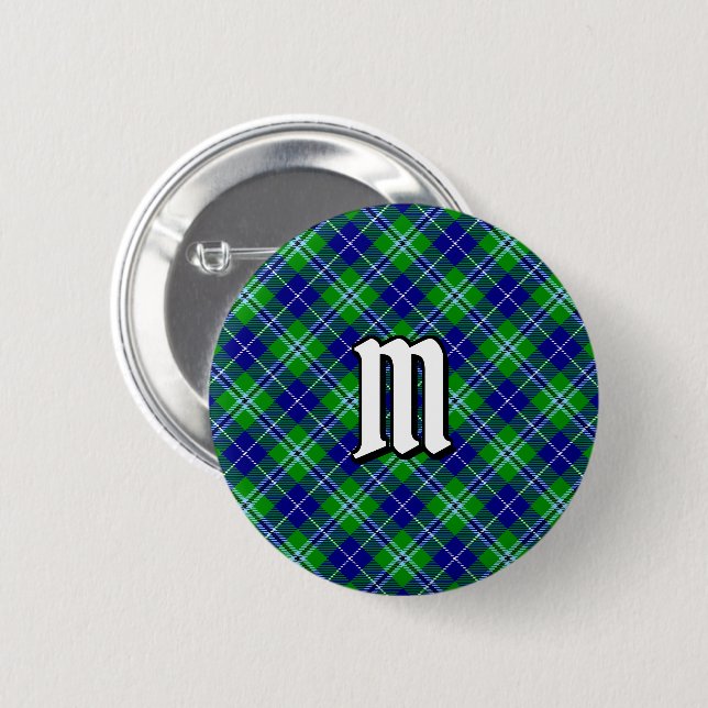 Botón Clan Douglas Tartan (Anverso y reverso)