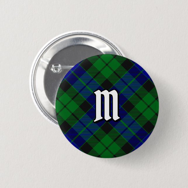 Botón Clan MacKay Tartan (Anverso y reverso)