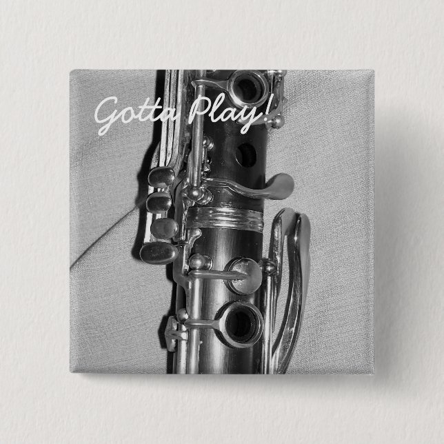 botón Clarinet Gotta Play (Anverso)