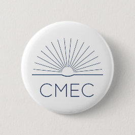 Botón CMEC - blanco con logotipo naval