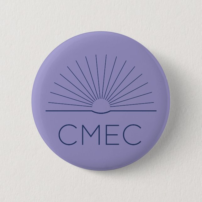 Botón CMEC - púrpura con logotipo de marina (Anverso)