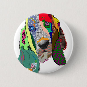 botón Collage de Hound $6.95