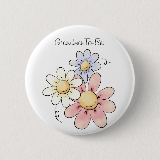 Botón colorido de la abuela de las flores (Anverso)