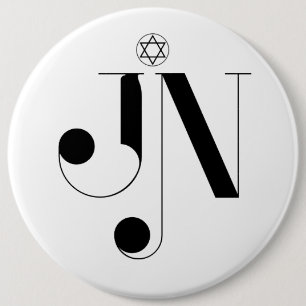 Botón colosal del logotipo de la revista de JN