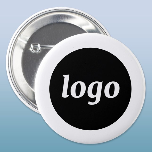 Botón comercial de logotipo simple (Logo business promotional button)
