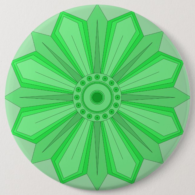Botón con arte de flor (Anverso)