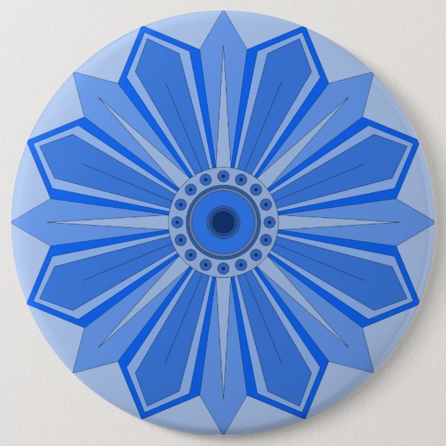 Botón con arte de flor (Anverso)