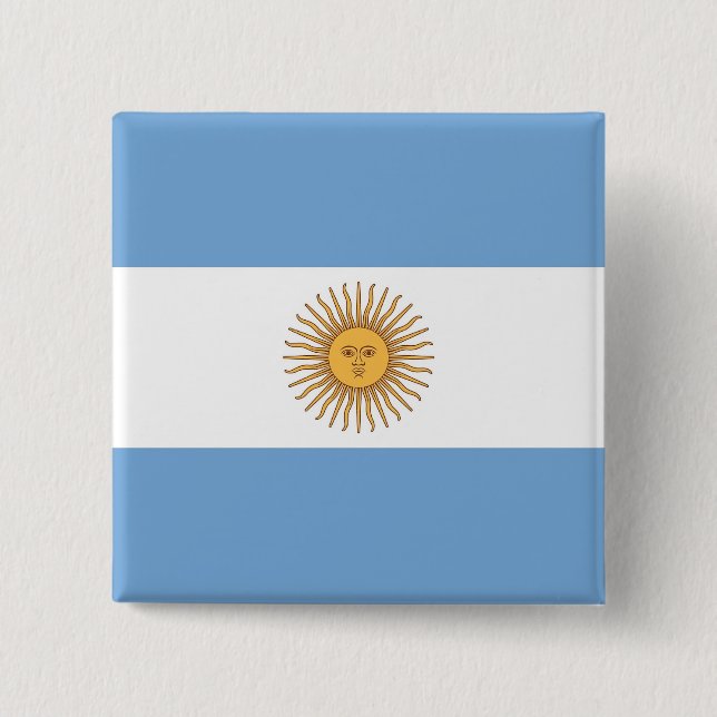Botón con bandera de Argentina (Anverso)