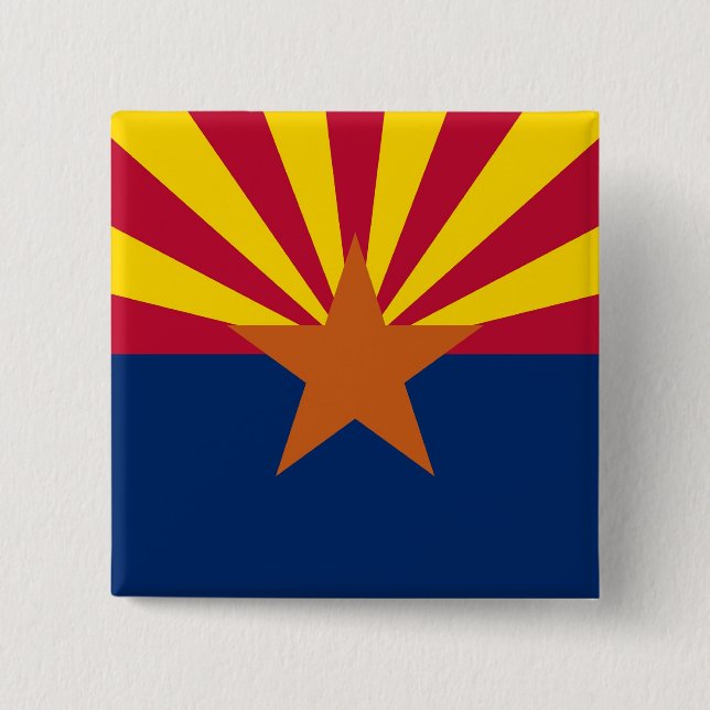 Botón con bandera de Arizona (Anverso)