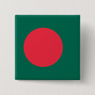 Botón con bandera de Bangladesh