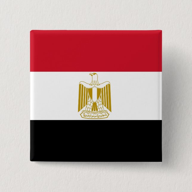 Botón con bandera de Egipto (Anverso)