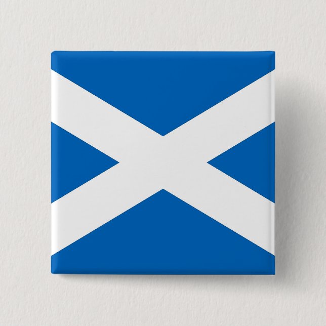 Botón con bandera de Escocia (Anverso)