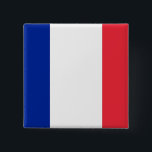 Botón con bandera de Francia<br><div class="desc">Muestra tu orgullo francés con este elegante botón que muestra la bandera de Francia. Diseñado con atención a los detalles, este botón es más que sólo un accesorio; es una celebración de la cultura y el patrimonio francés. El diseño audaz exhibe orgullosamente la icónica bandera tricolor de Francia -azul, blanco...</div>