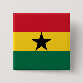 Botón con bandera de Ghana