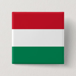 Botón con bandera de Hungría