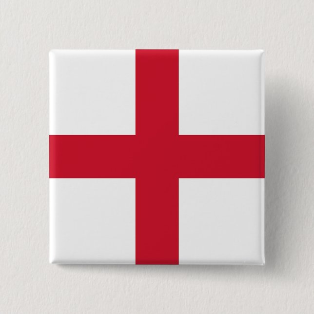 Botón con bandera de Inglaterra (Anverso)