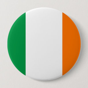 Botón con bandera de Irlanda