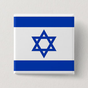 Botón con bandera de Israel