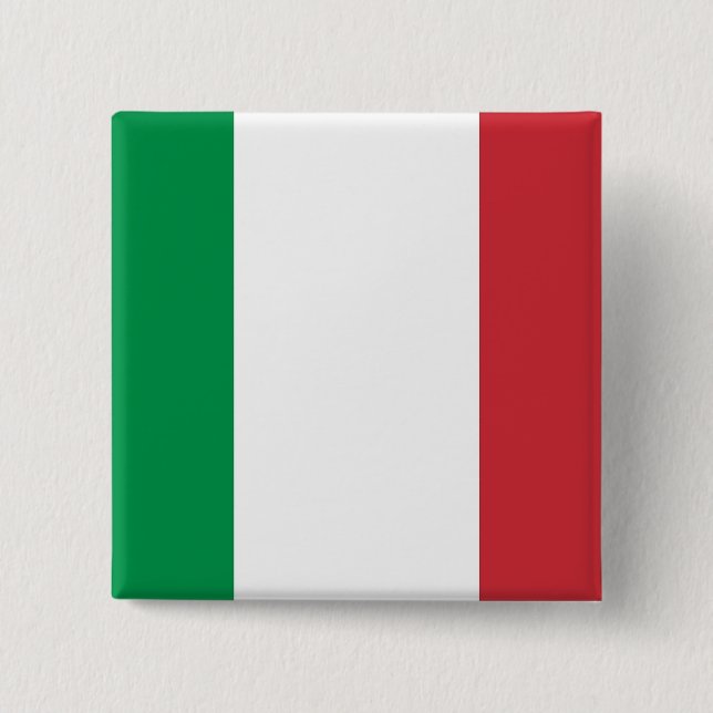 Botón con bandera de Italia (Anverso)