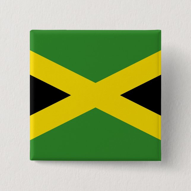 Botón con bandera de Jamaica (Anverso)