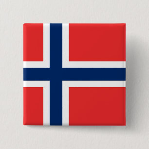Botón con bandera de Noruega