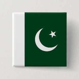 Botón con bandera de Pakistán