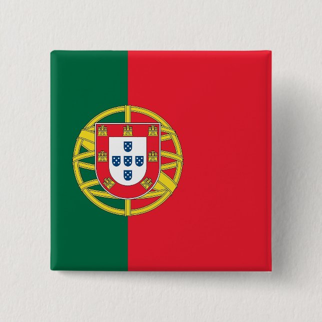 Botón con bandera de Portugal (Anverso)