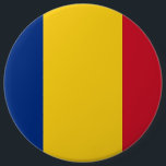 Botón con bandera de Rumania<br><div class="desc">Botón con bandera de Rumania.</div>
