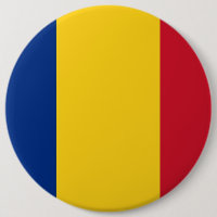 Botón con bandera de Rumania