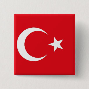 Botón con bandera de Turquía
