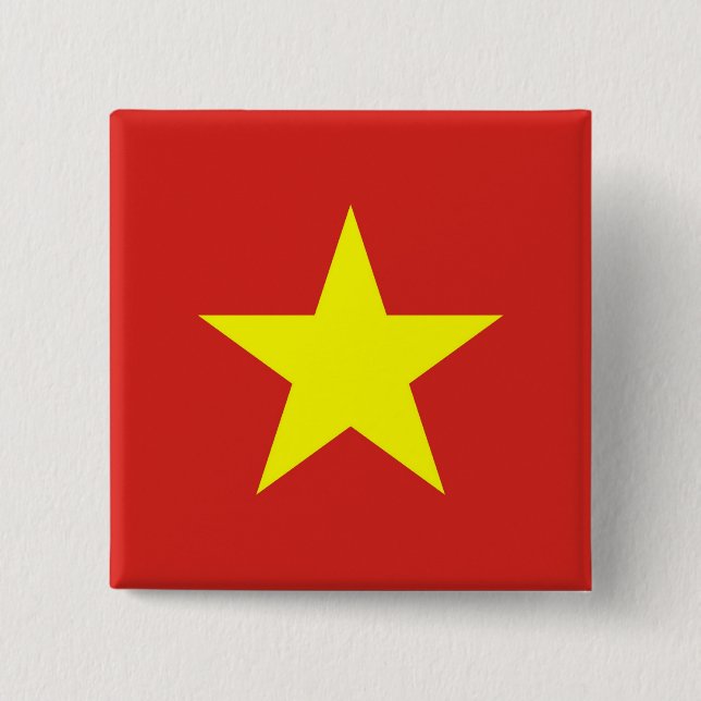 Botón con bandera de Vietnam (Anverso)