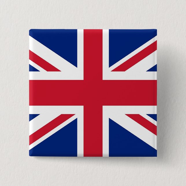 Botón con bandera del Reino Unido (Anverso)