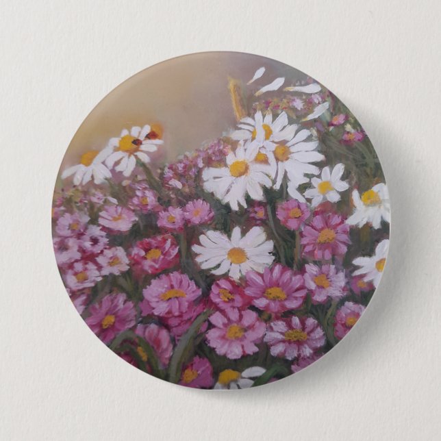 Botón con daisies (Anverso)