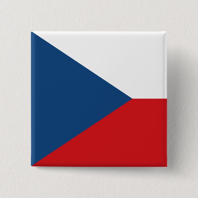 Botón con la bandera de Chequia (Anverso)