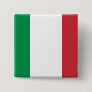 Botón con la bandera de Italia