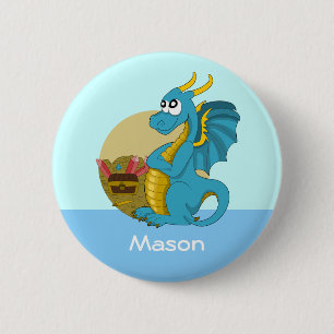Botón con personalizado de dragón