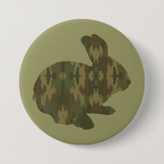 botón Conejito de Pascua de Silhouette Camouflage