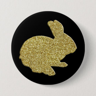 botón Conejito de Pascua de Silhouette Purpurina d