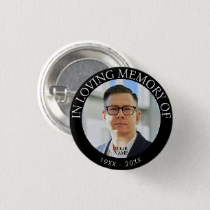 Botón conmemorativo de foto personalizada