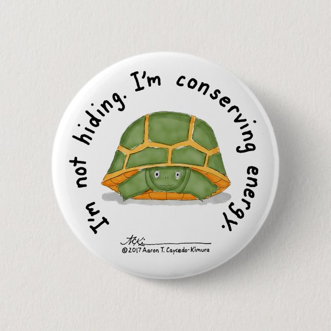 Botón conservador del blanco de la energía (Anverso)