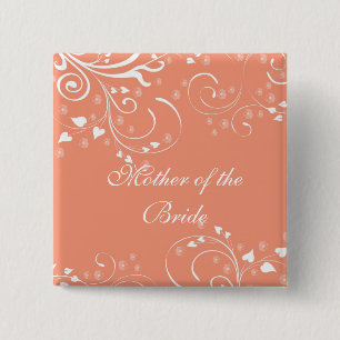 Botón coralino de los remolinos de las flores del