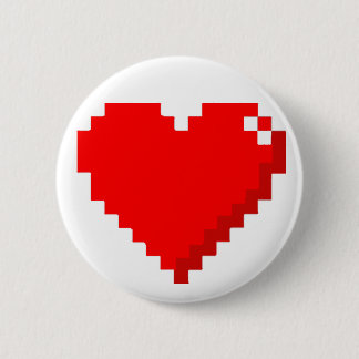 botón Corazón de 8 bits
