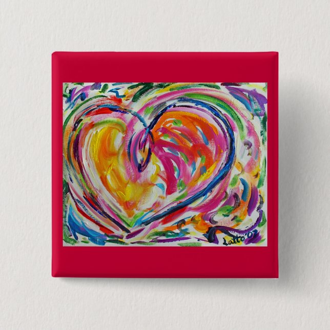 botón Corazón de alegría (Anverso)