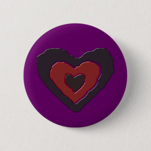 botón Corazón de amor de fusión gótica