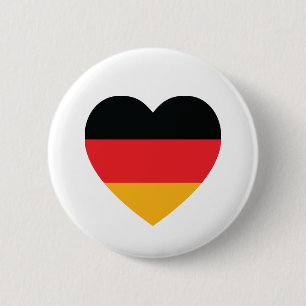 botón Corazón de bandera de Alemania