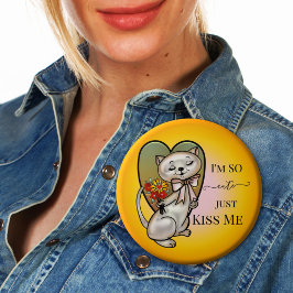 botón Corazón Kitty Cute Colorful