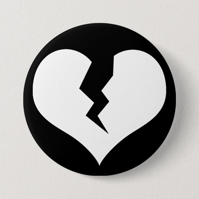 botón Corazón roto / Pin (Anverso)